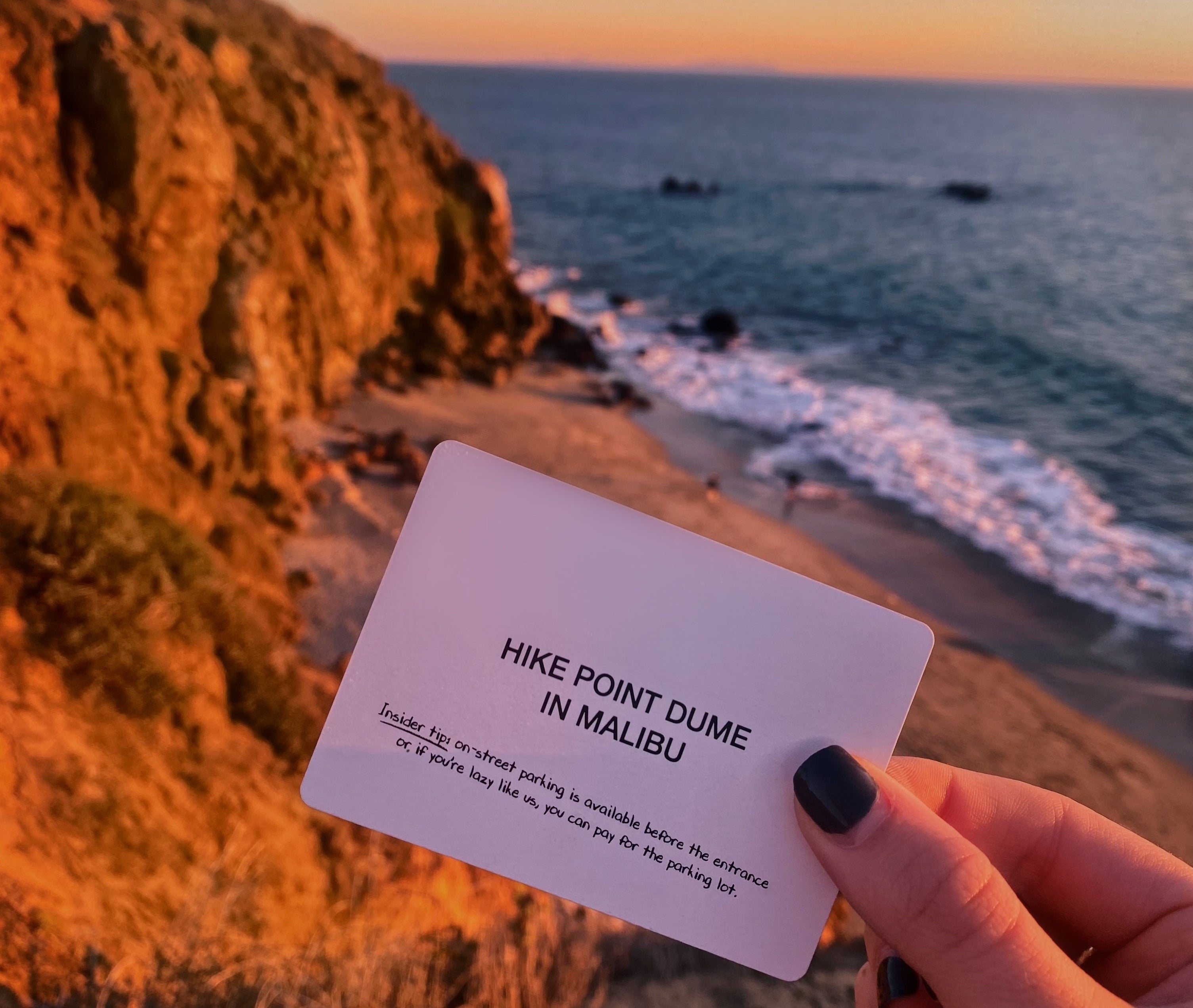Point Dume Malibu Impromptu Cards Activity