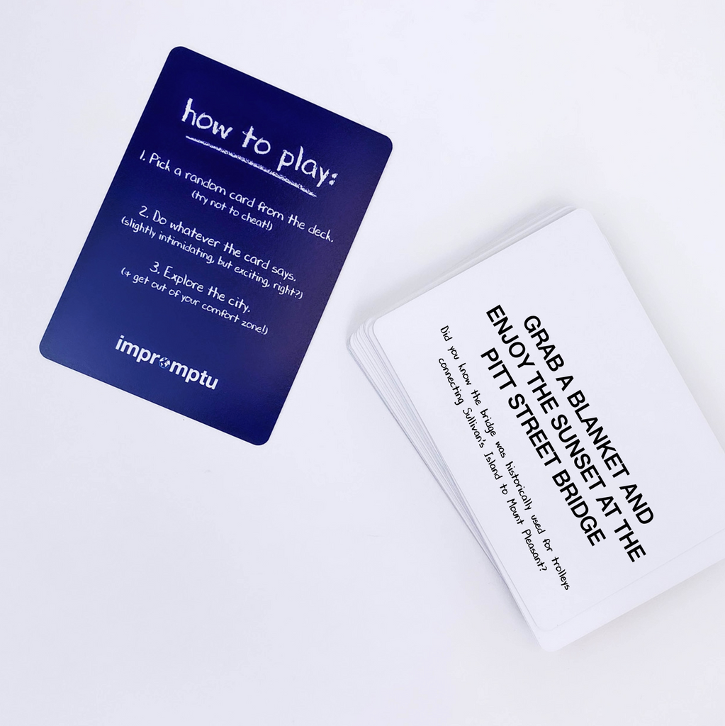 How to Play Impromptu Cards and Example Card Charleston Edition